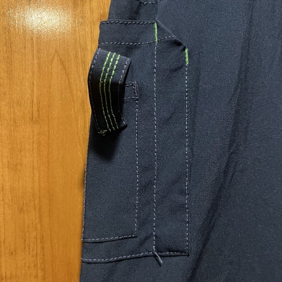 Carhartt Cargo Scrub Pants Womens XL Petite Blue Hi-Rise Drawstring Pocket - Picture 3 of 6